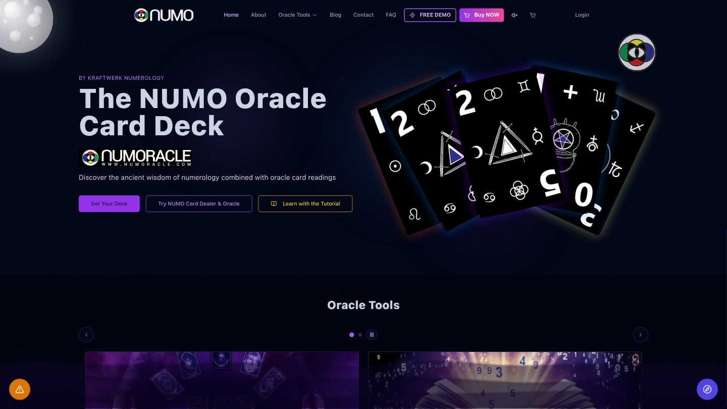 NUMO Oracle Card Platform